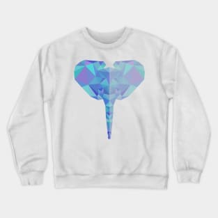 Low Poly Baby Elephant Crewneck Sweatshirt